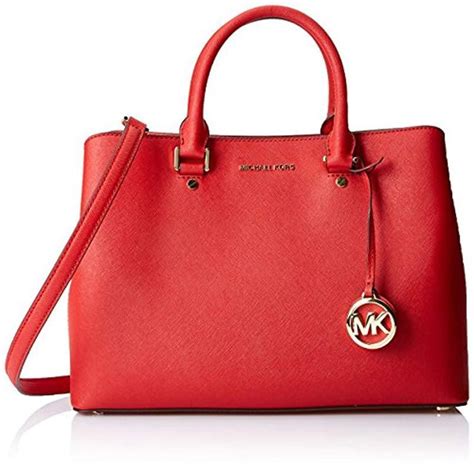 michael kors savannah satchel red|michael kors satchel bag.